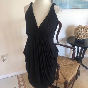 Vivienne Tam black sleeveless jersey knit dress